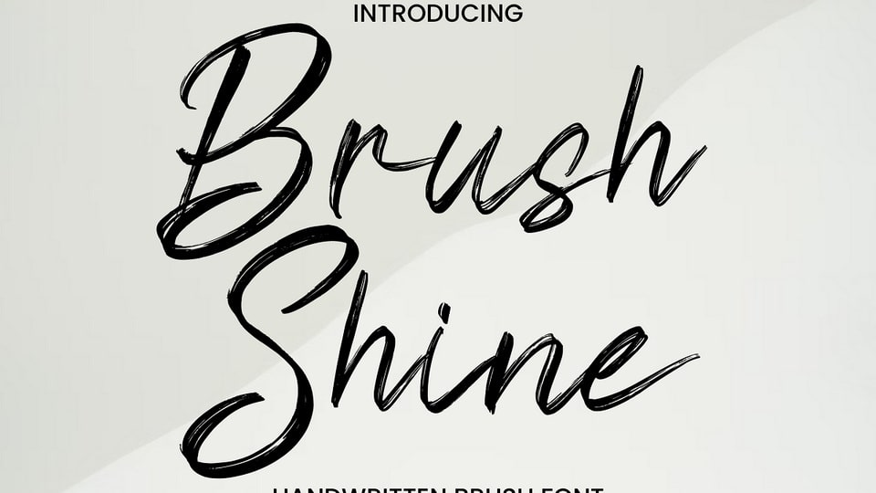 Stylish Authenticity of Brush Shine Font for Trendy Designs