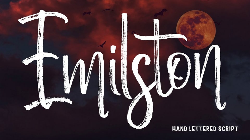 Emilston: A Stunning Handwritten Font Combining Brush Pen and Pencil