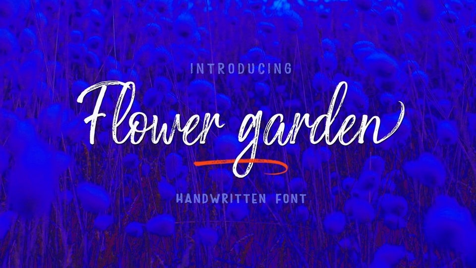 Flower Garden Font: A Charming and Authentic Combination of Brush Pen and Pencil