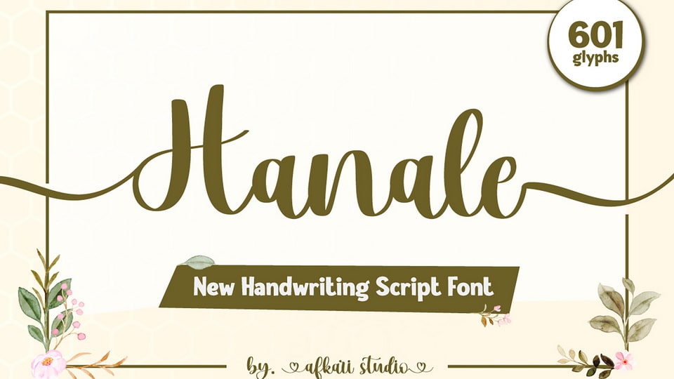  Hanale: Perfect Handwritten Script Font for Your Design Needs