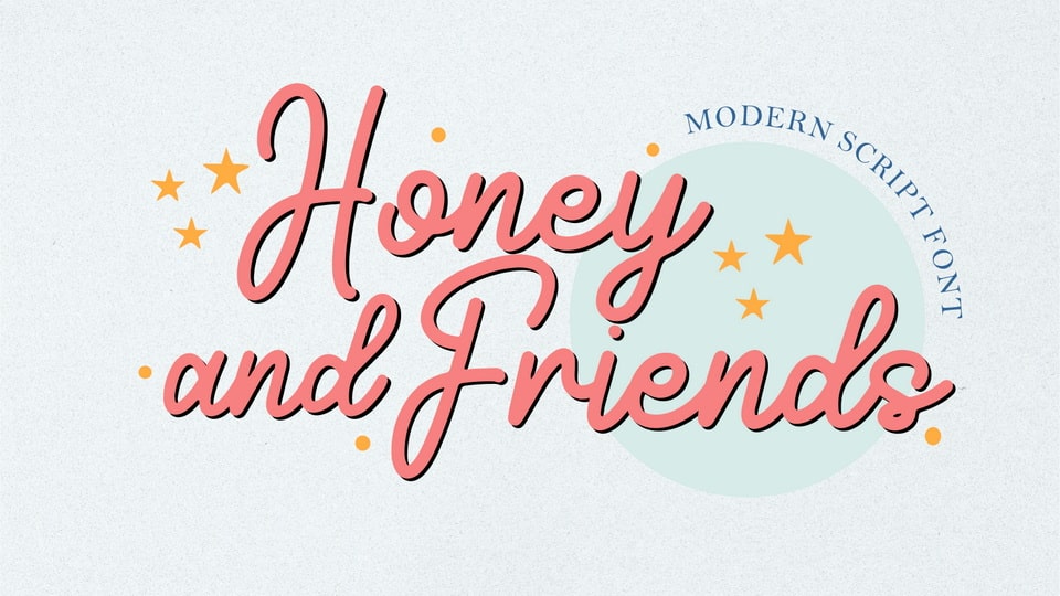 Honey & Friends Script Typeface: Luxury, Elegance, and Femininity in Design