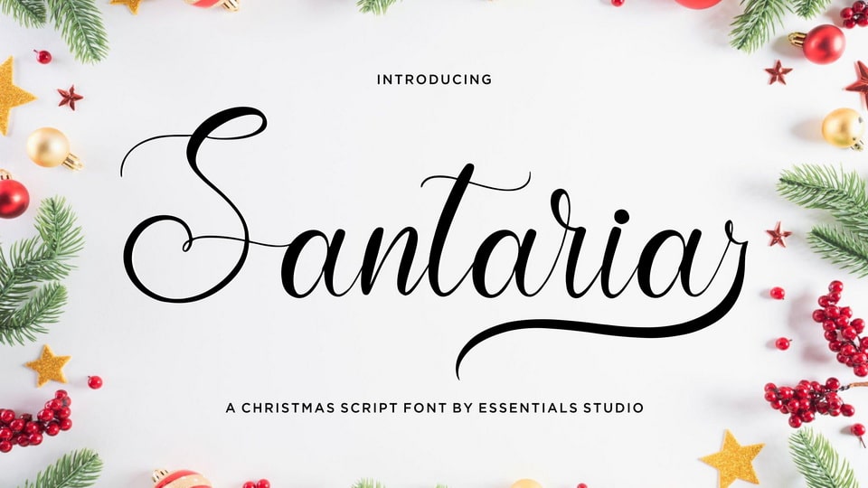 Santaria: A Sophisticated and Chic Handwritten Script Font