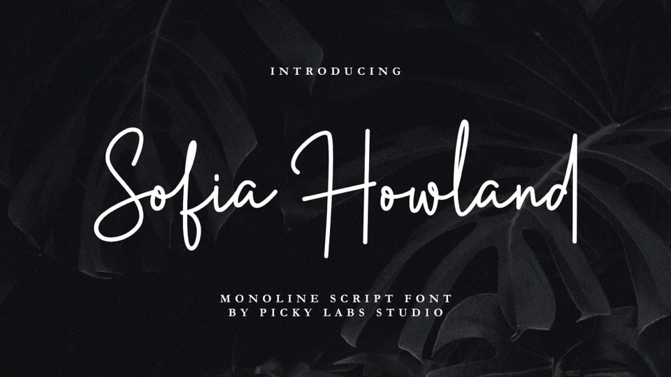 Sofia Howland Font: Adding a Touch of Glamour and Elegance to Your Designs