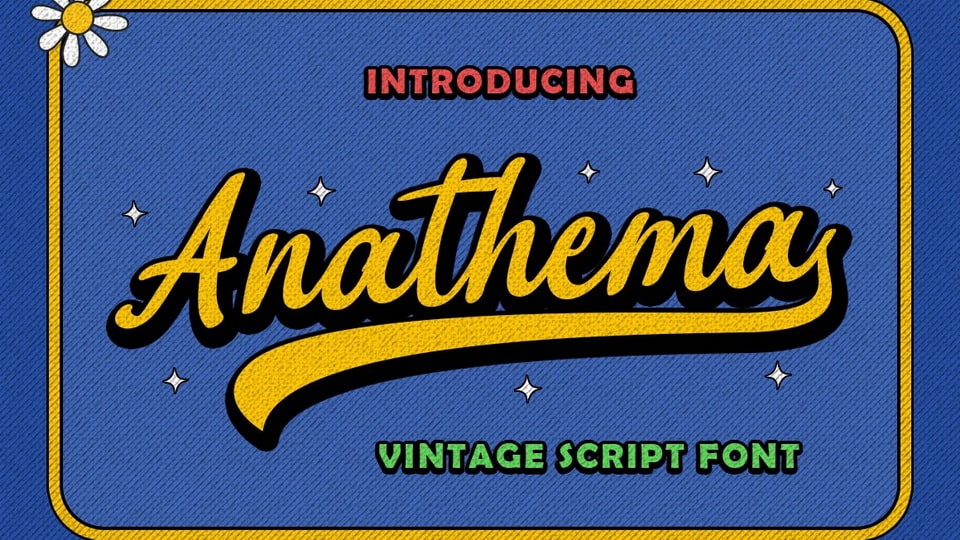 Anathema: Perfect Retro-Themed Script Font for Your Design Projects