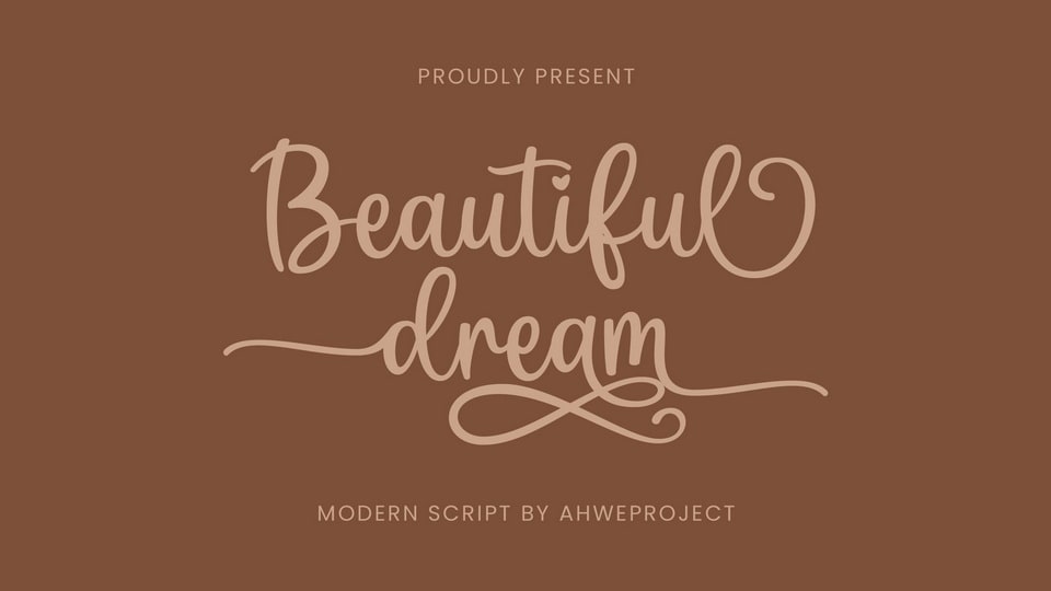 Beautiful Dream: Ultimate Typeface for Romance and Elegance in Design