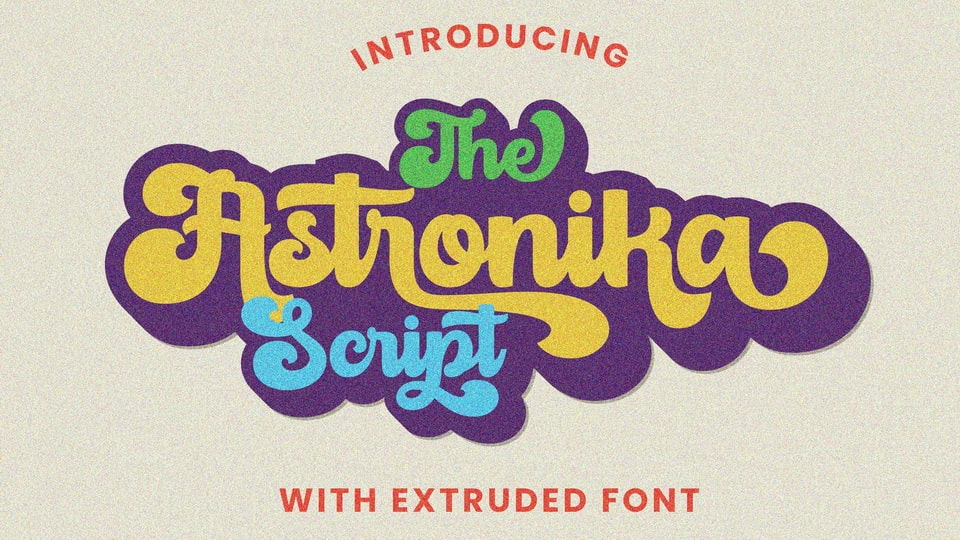  Astronika: A Retro Script Font with Bold 70s and 80s Vibes