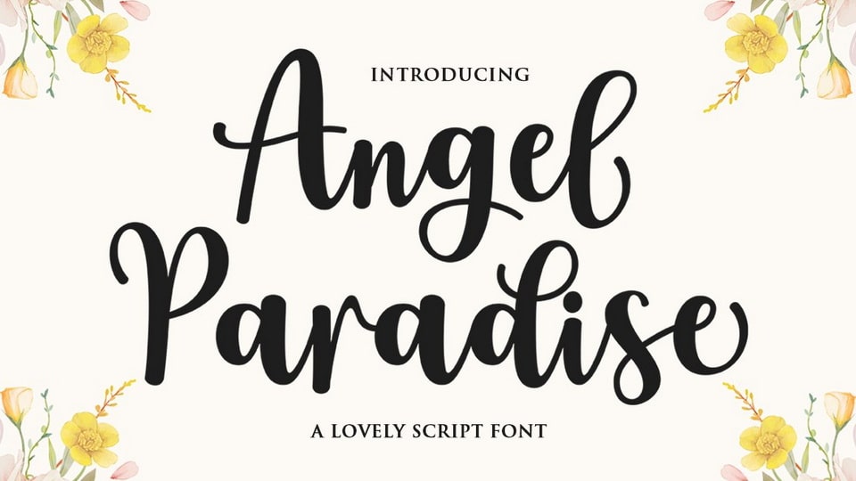 Angel Paradise: A Font of Style and Elegance for All Design Projects