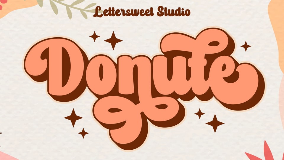 Donute: A Bold and Retro Display Script Font with Captivating Flow