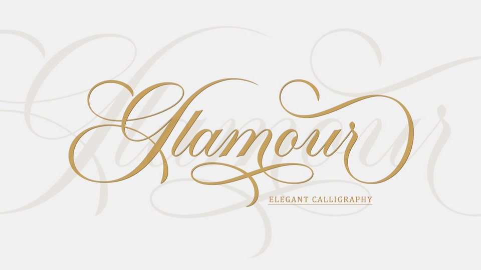  Glamour Script: A Versatile and Elegant Font for Formal Designs
