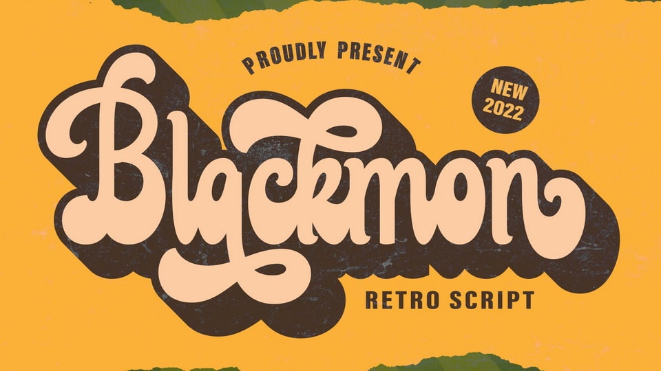 Blackmon: A Bold Retro Script Font