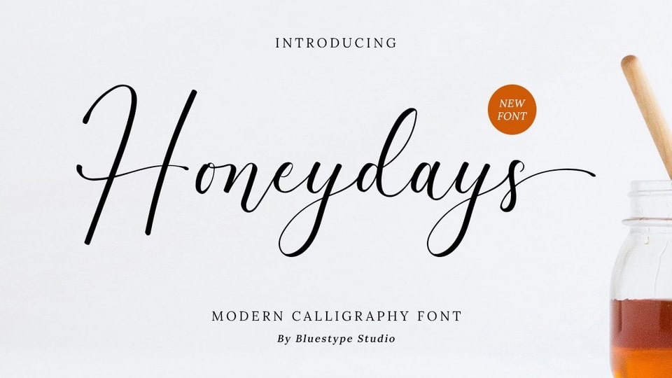 Honeydays: A Modern Calligraphy Font with a Natural Touch