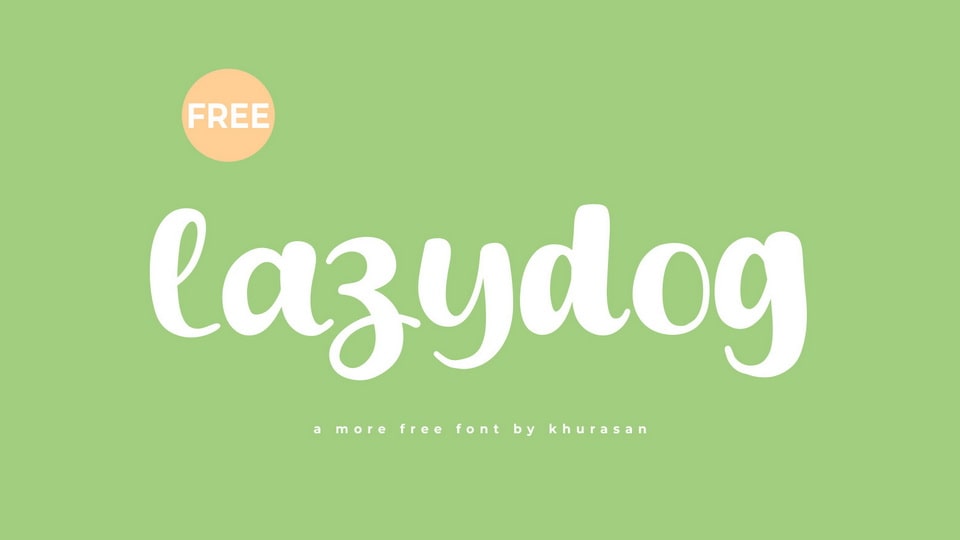 Lazydog: A Charming Handwritten Script Font