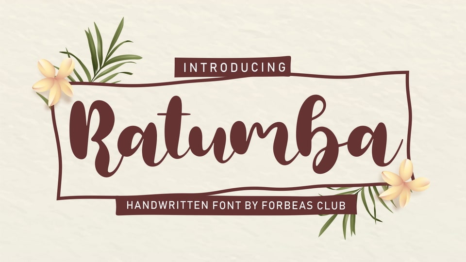 Ratumba: A Modern & Elegant Ligature Script Font