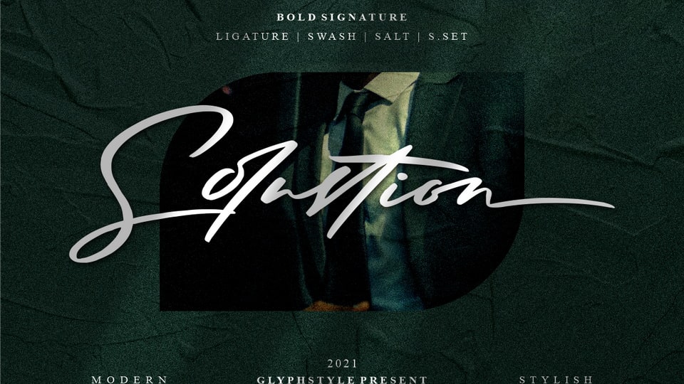 Solustion Font: Bold Elegance with a Natural Touch