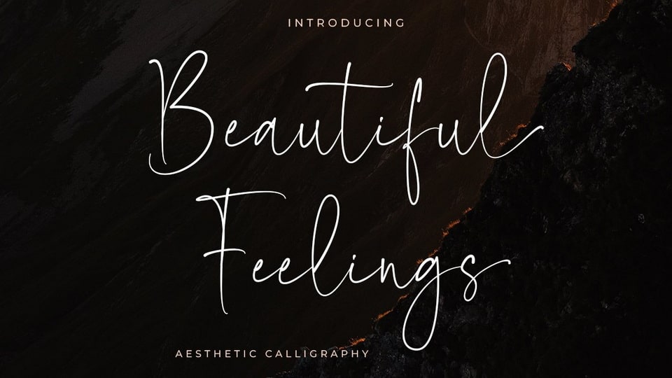 Charming Handwritten Font: Beautiful Feelings
