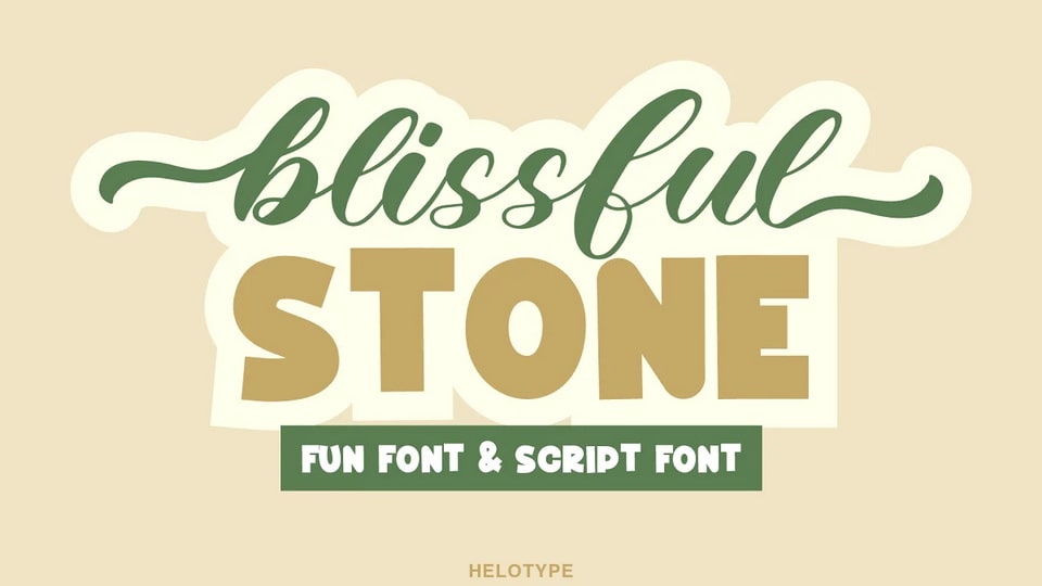 Blissful Stone: A Modern Typeface Combining Serenity and Sophistication