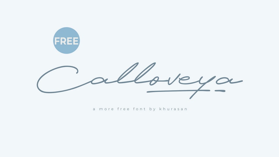 Calloveya: A Casual Yet Elegant Handwritten Font