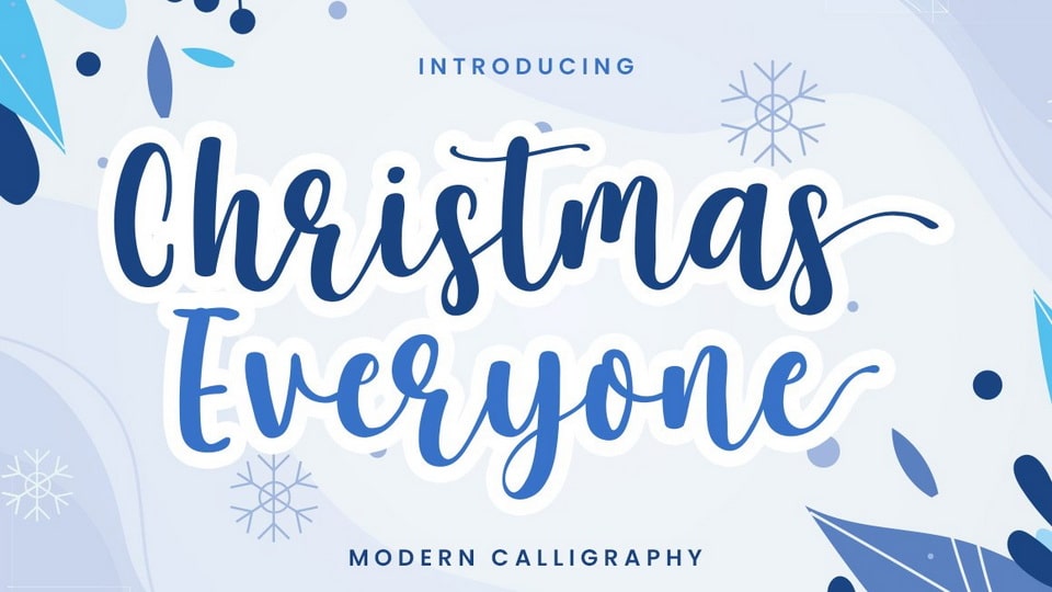 Christmas Everyone - A Playful and Authentic Calligraphy Font