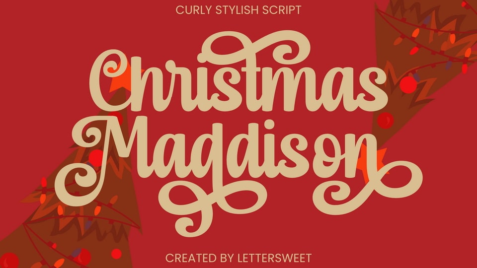 Christmas Maddison - A Romantic Handwritten Font