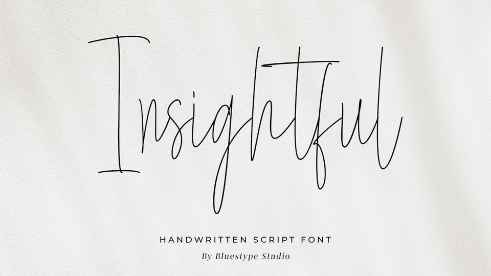Insightful Font: Embrace Natural Handwriting Elegance