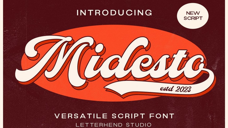 Midesto: A Timeless Script Font for Classic Designs