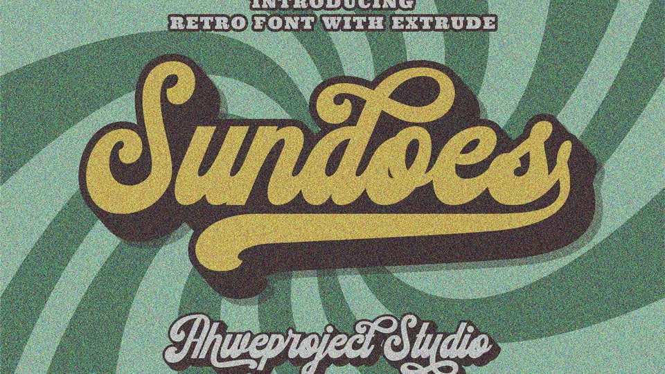 Sundoes - A Cool and Groovy Script Font