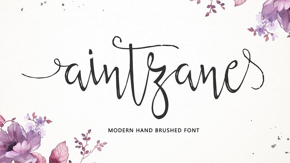 Aintzane: A Stylish Handwritten Brush Font