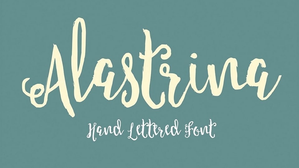 Alastrina: A Casual Brush Font for Everyday Use