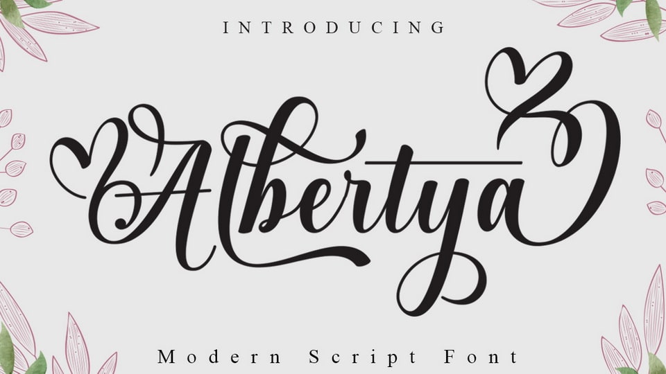 Albertya: A Modern Calligraphy Font
