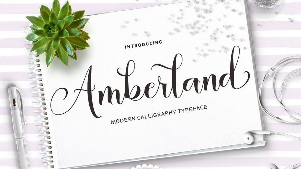 Amberland: A Modern Calligraphy Script
