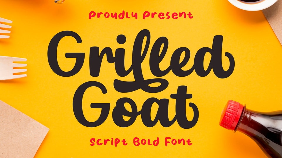 Grilled Goat: A Modern Calligraphy Script Font