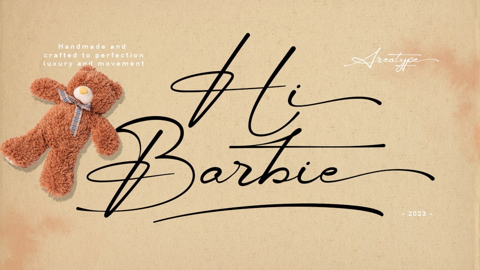 Hi Barbie Font: A Modern Calligraphy Gem
