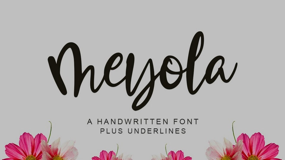 Meyola: An Elegant Magical Script Font