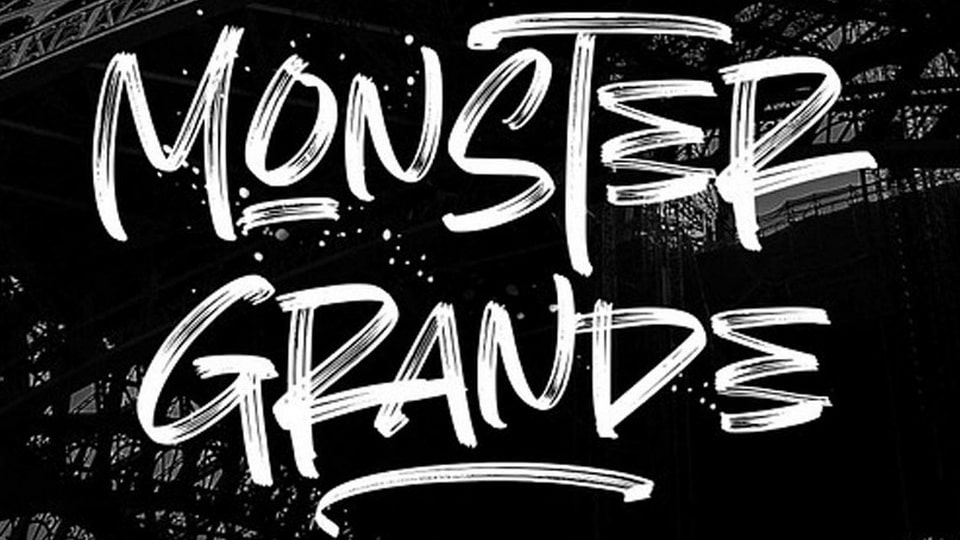 Monster Grande: An Assertive Hand-Drawn Typeface