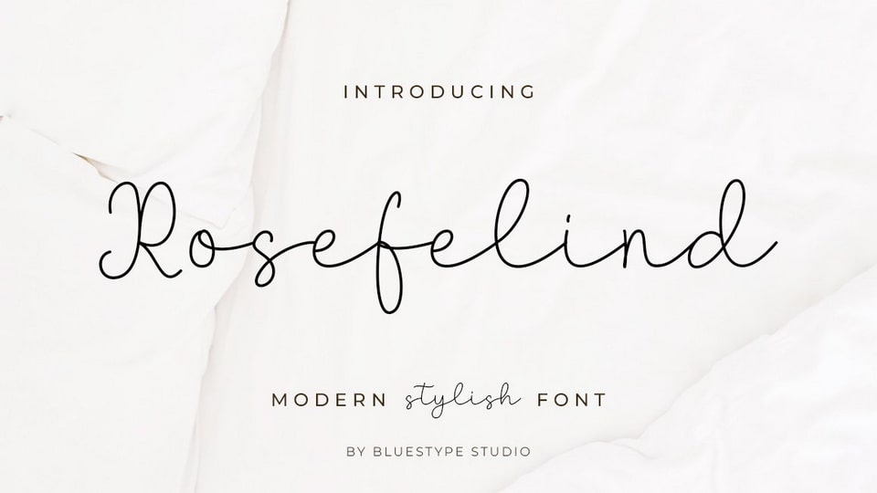 Rosefelind Font: Modern Elegance in Every Stroke