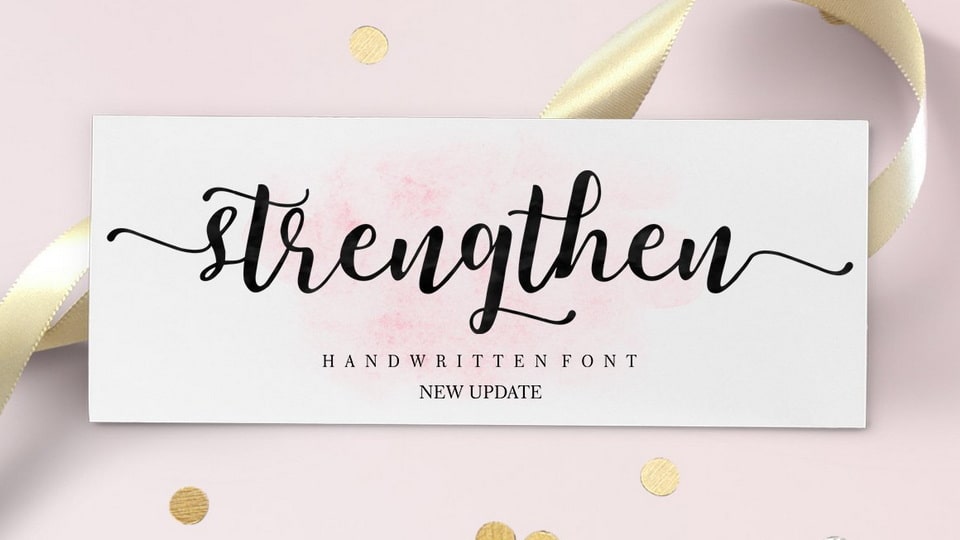 Strengthen Script - An Elegant Handwritten Font
