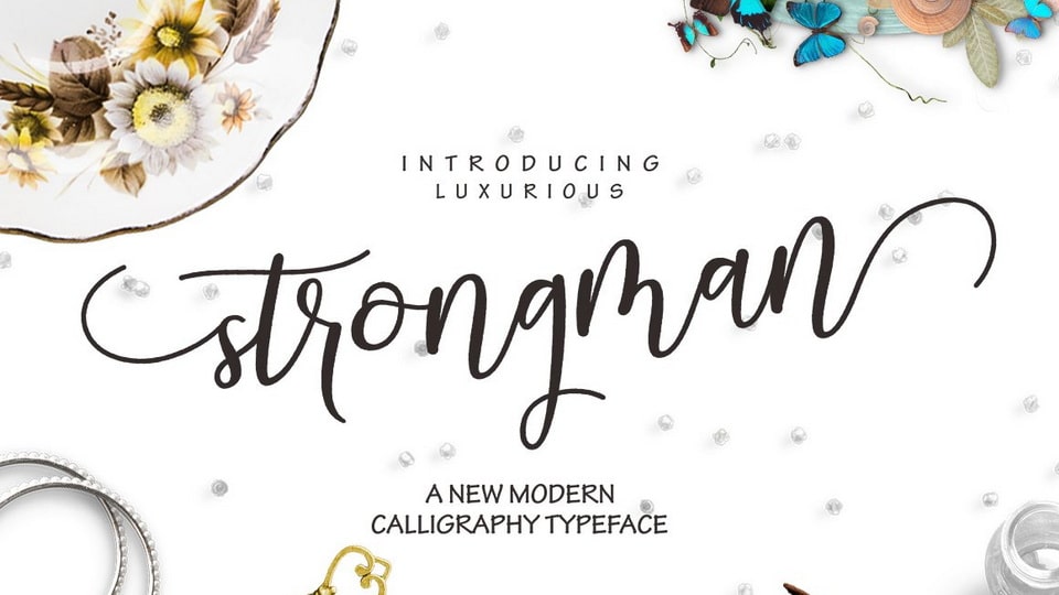 Strongman Script: A Modern Calligraphic Font
