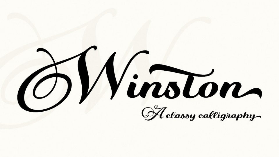 Winston - A Stylish Script Font
