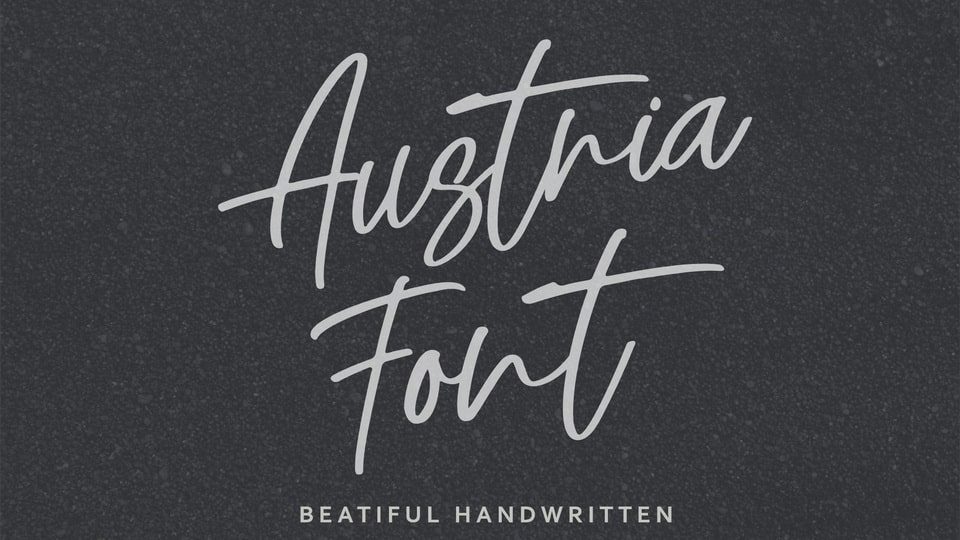 Austria: A Natural and Aesthetic Handwritten Font
