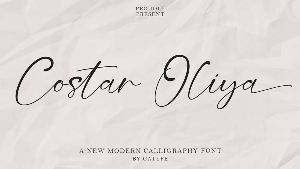 Costar Oliya: A Modern Calligraphy Script Font
