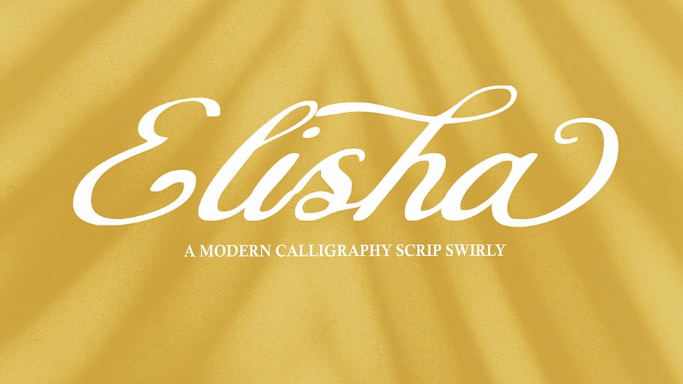 Elisha Script Font: A Versatile and Stylish Choice