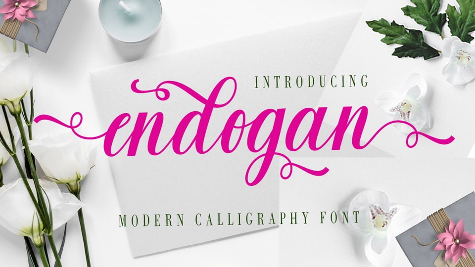 Endogan Script: A Stylish Handwritten Font
