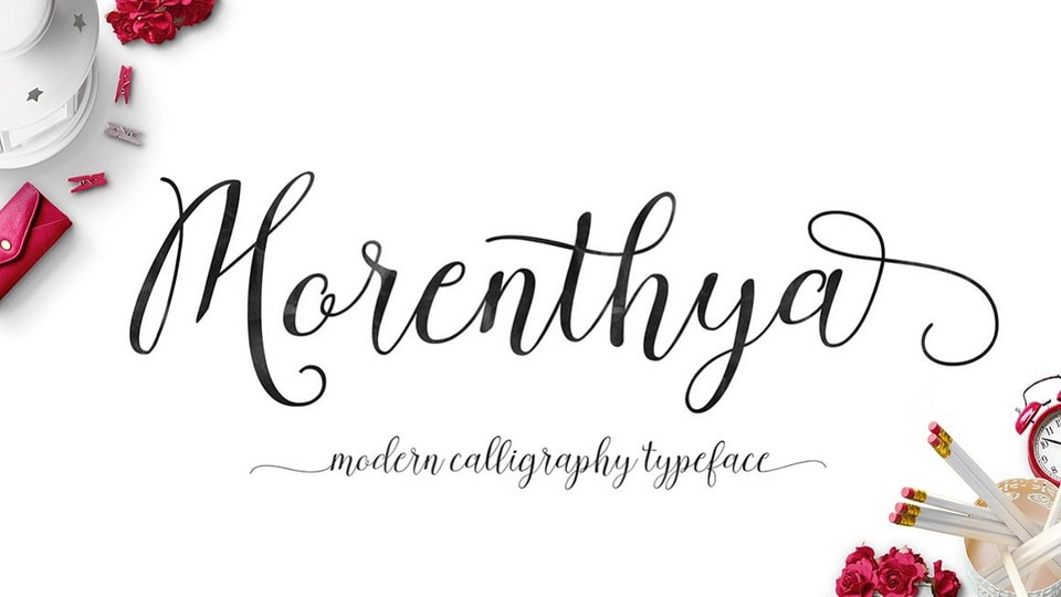 Morenthya: A Beautiful Modern Calligraphic Script Font