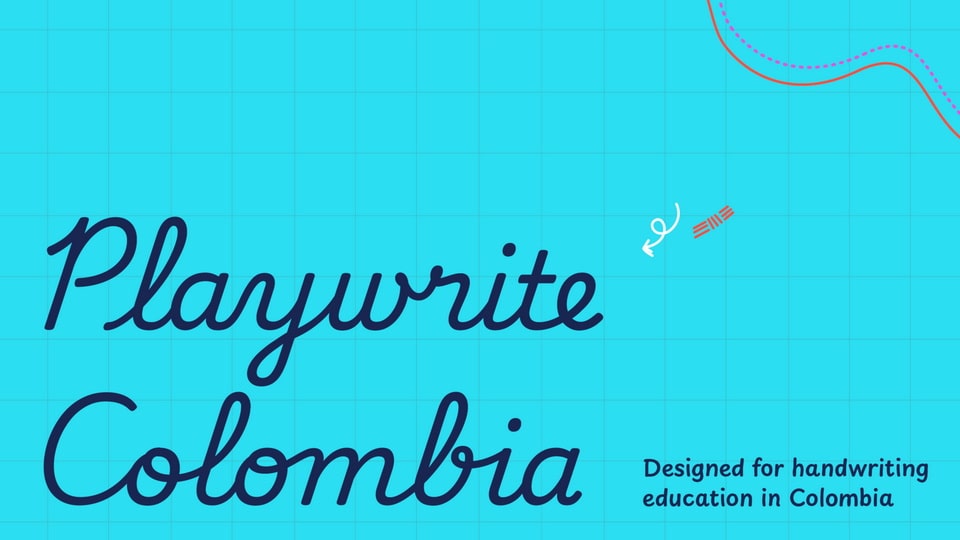 Playwrite Colombia: A Primary School Cursive Font Rooted in Palmer Method Tradition