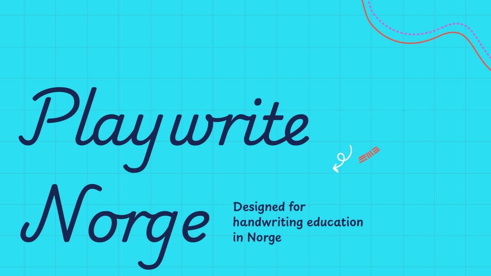 Playwrite: A Typeface Engine for Primary School Cursive Fonts Inspired by Norwegian Stavskrift