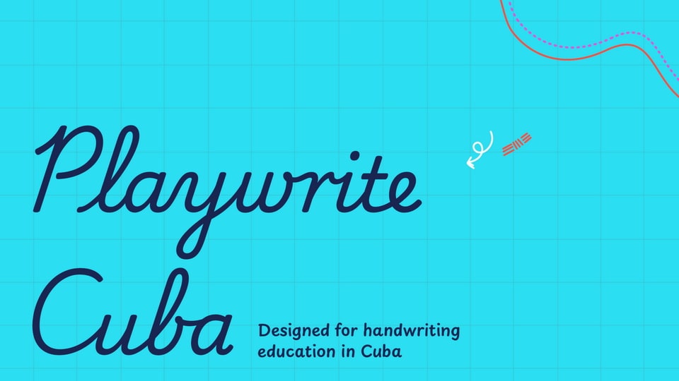 Playwrite: A Typeface Engine for Cuban Primary School Cursive