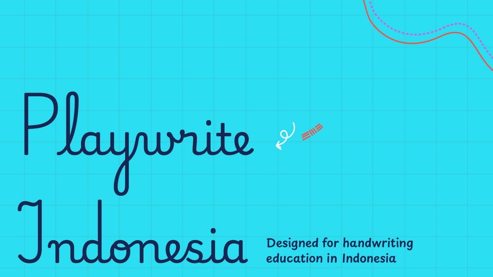 Playwrite: A Typeface Engine for Indonesian Primary School Cursive