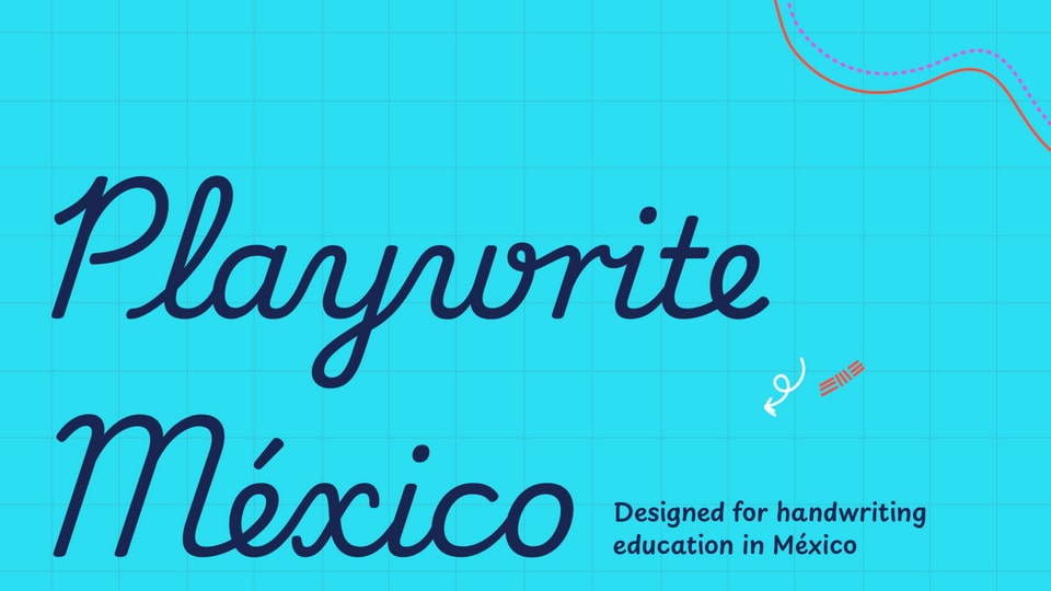 Playwrite: A Typeface Engine for Creating Primary School Cursive Fonts