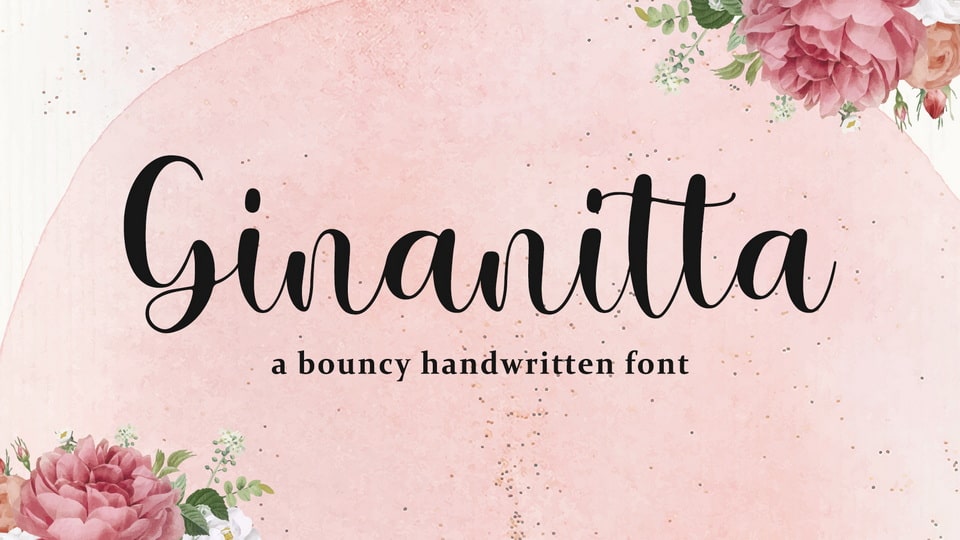 Ginanitta: A Modern Calligraphy Font for Elegant Designs