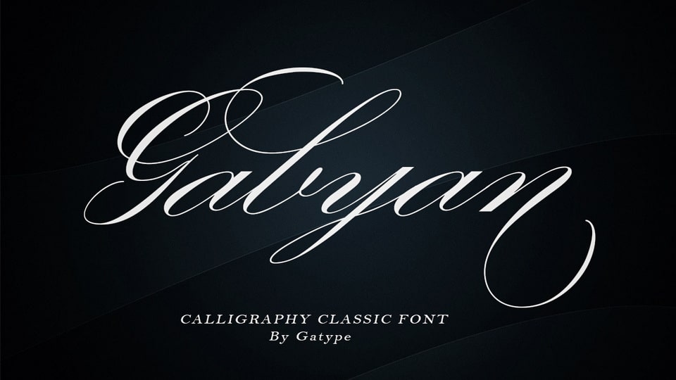 Gabyan: An Elegant Classic Calligraphy Font